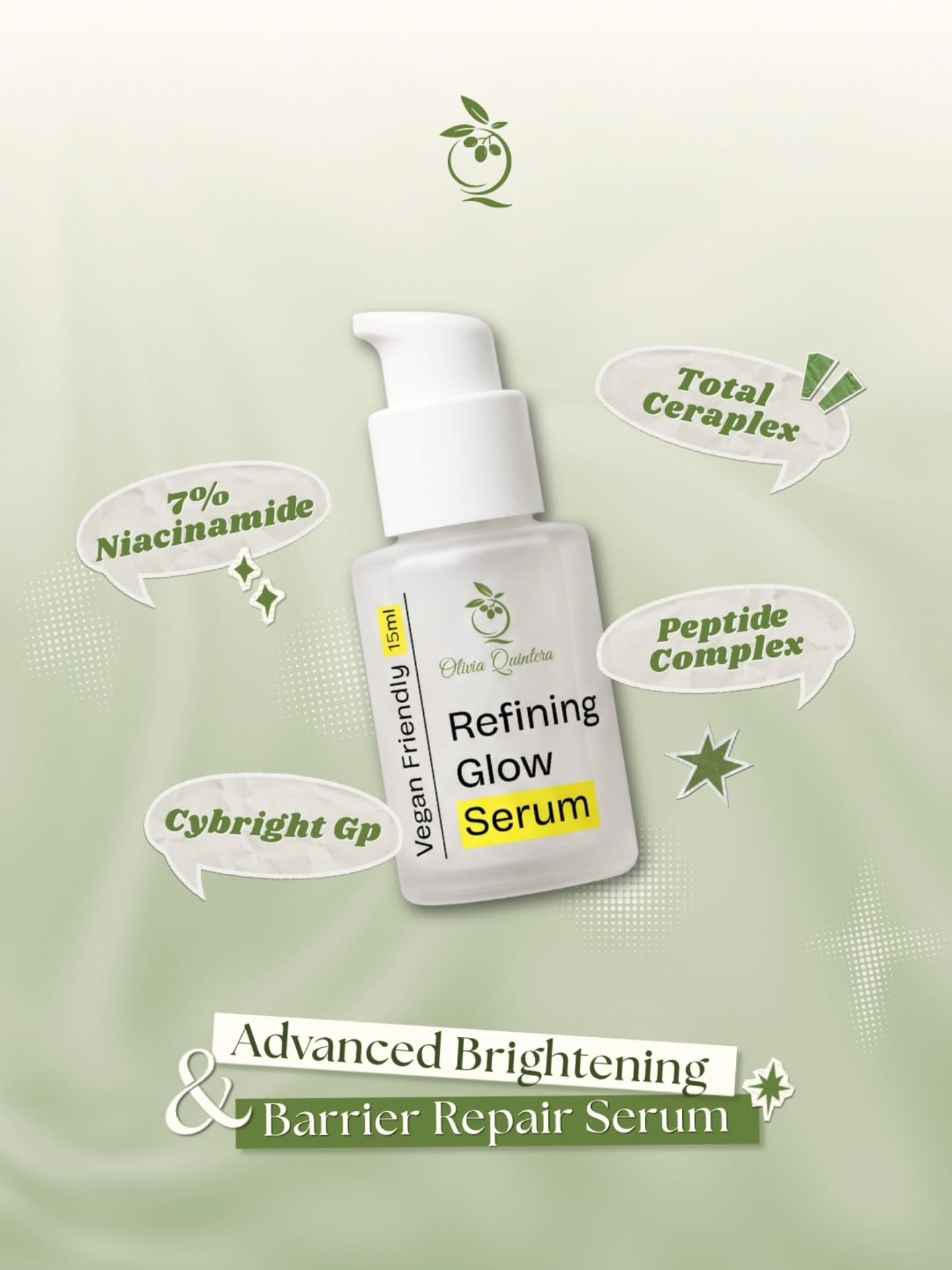 Refining Glow Serum, infografis