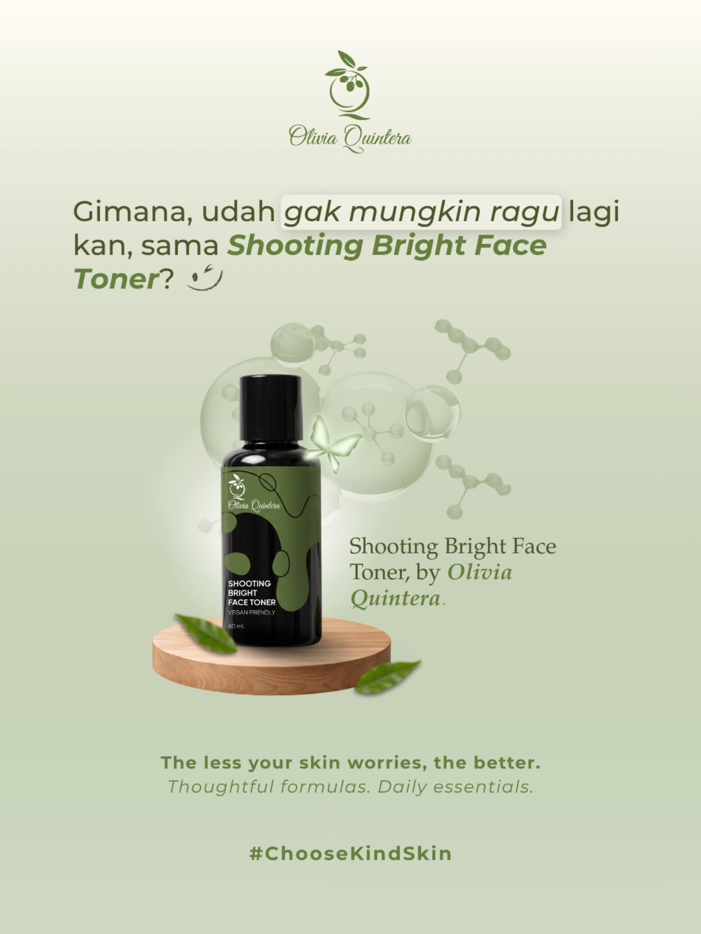 Shooting Bright Face Toner, infografis